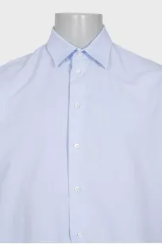 Men's light blue loose-fit shirt