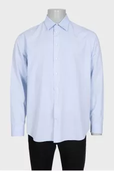 Men's light blue loose-fit shirt