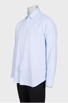 Men's light blue loose-fit shirt