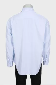 Men's light blue loose-fit shirt