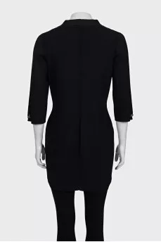 Black asymmetrical cardigan