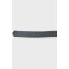 Black leather belt