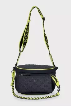 Fabric belt bag with bright edging
