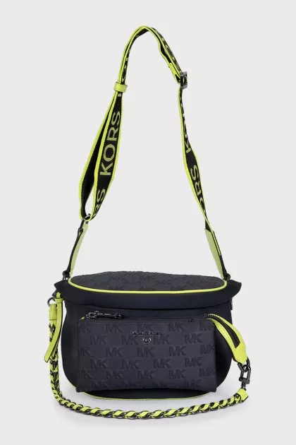 Fabric belt bag with bright edging