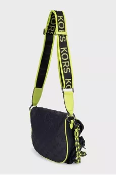 Fabric belt bag with bright edging