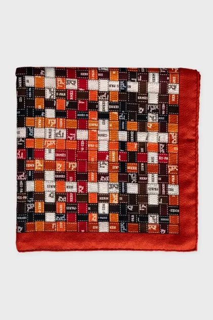 Bolduc Au Carre wool and silk scarf