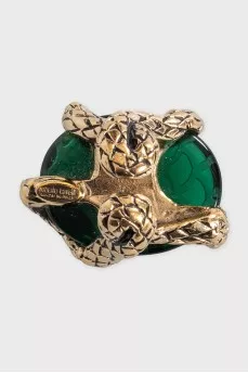 Snake necklace and ring set