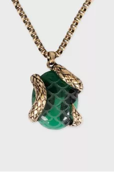 Snake necklace and ring set