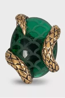 Snake necklace and ring set
