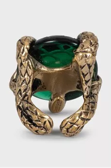 Snake necklace and ring set