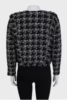 Black jacket without fastening