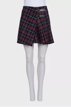 Purple plaid skirt