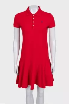 Red dress with tag