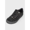 Men's suede rivets sneakers