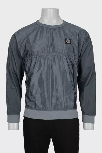 Men's sweatshirt with a side zipper