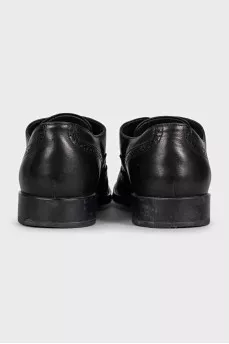 Men's leather brogues with perforations