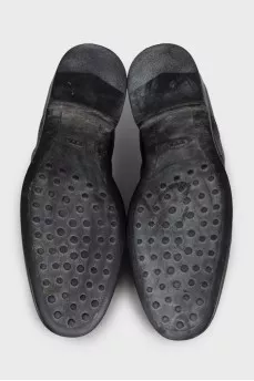 Men's leather brogues with perforations