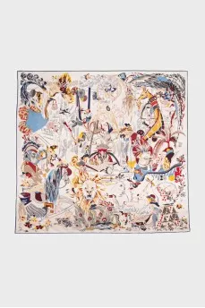 Silk scarf Emile Et Une Nuit