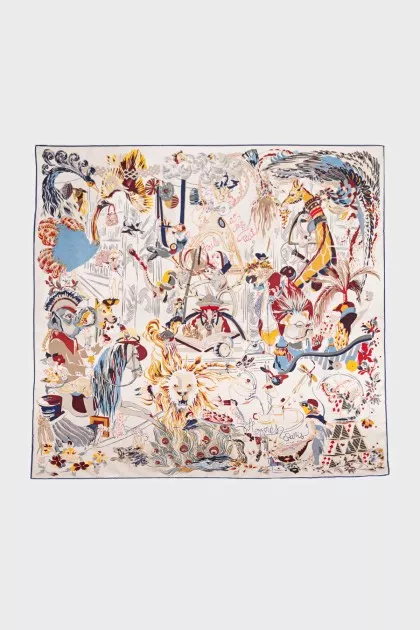 Silk scarf Emile Et Une Nuit
