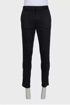 Men's straight-leg trousers with a mid-waist