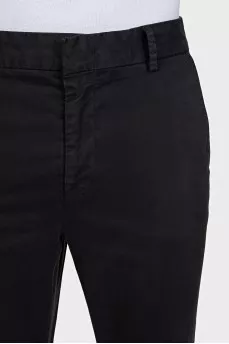 Men's straight-leg trousers with a mid-waist