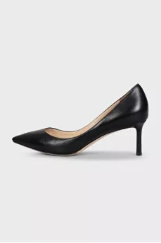 Black medium stiletto pumps