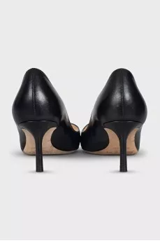 Black medium stiletto pumps