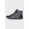 Insulated tweed sneakers