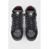 Insulated tweed sneakers