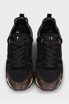 Black Run Away canvas sneakers
