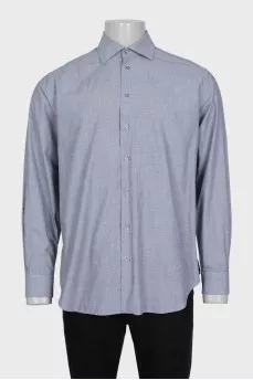 Men's gray shirt with a small print
