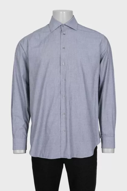 Men's gray shirt with a small print