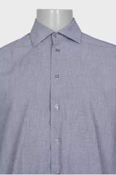 Men's gray shirt with a small print