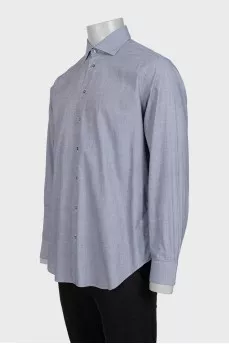 Men's gray shirt with a small print