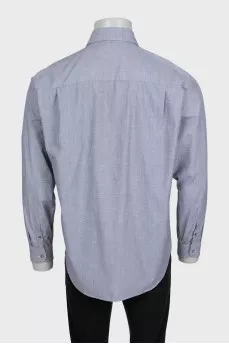 Men's gray shirt with a small print