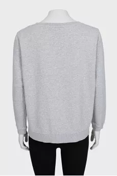 Gray sweatshirt with logo