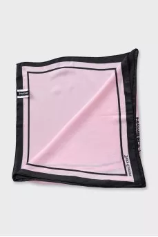 Pink printed scarf