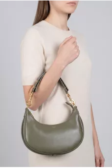 Ava green leather bag