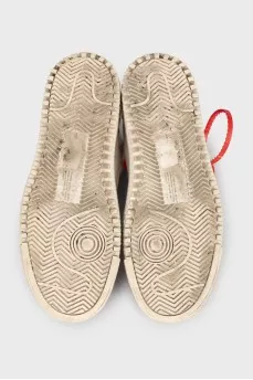White Off-Court 3.0 Leather High-Top Sneakers