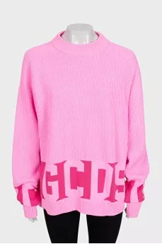 Oversized jumper with an accent print