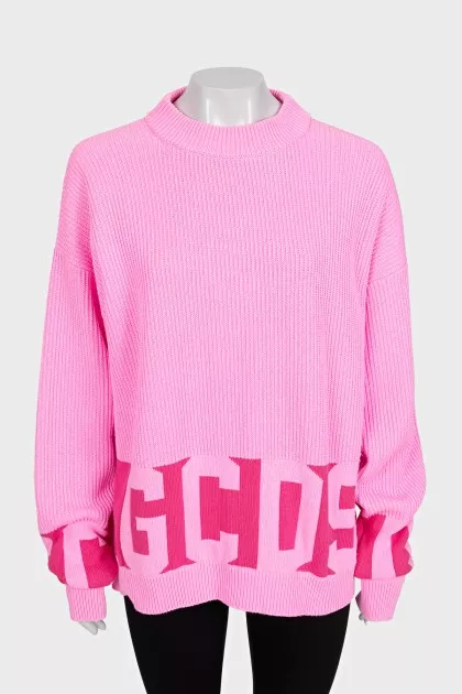 Oversized jumper with an accent print