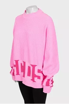 Oversized jumper with an accent print