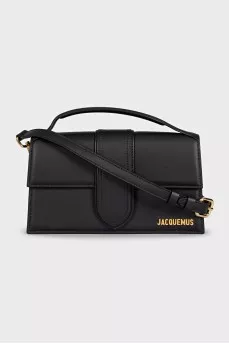 Black leather bag Le Bambino
