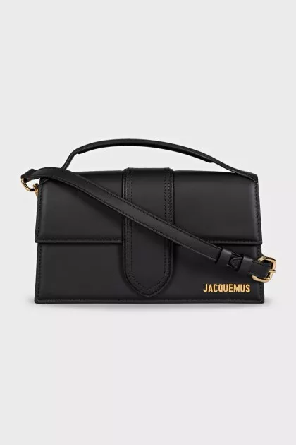 Black leather bag Le Bambino