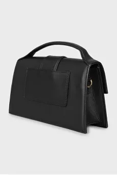 Black leather bag Le Bambino
