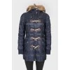 Fur hood on clavants jacket