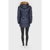 Fur hood on clavants jacket