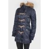 Fur hood on clavants jacket