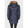 Fur hood on clavants jacket