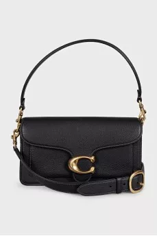Black leather Tabby bag